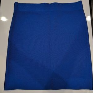 Bcbg bandage mini skirt in blue size L